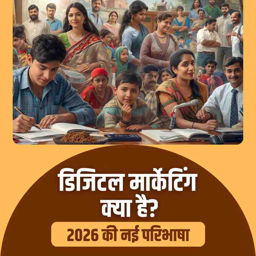 "डिजिटल मार्केटिंग क्या है 2026 की नई परिभाषा - डिजिटल नेशन इन (DNI) द्वारा अभिनव सेठ गुरुभाई का लेख"
